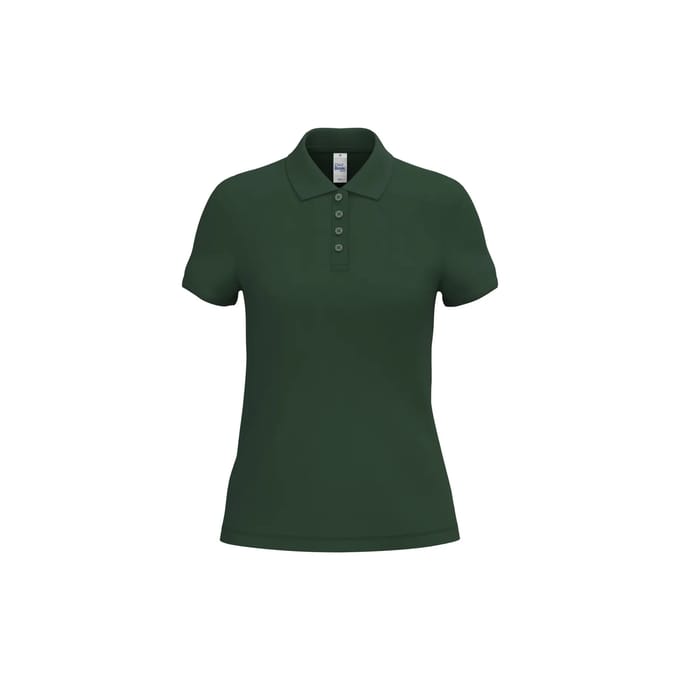 Biologisch pique polo voor dames iDeal Basic Brand