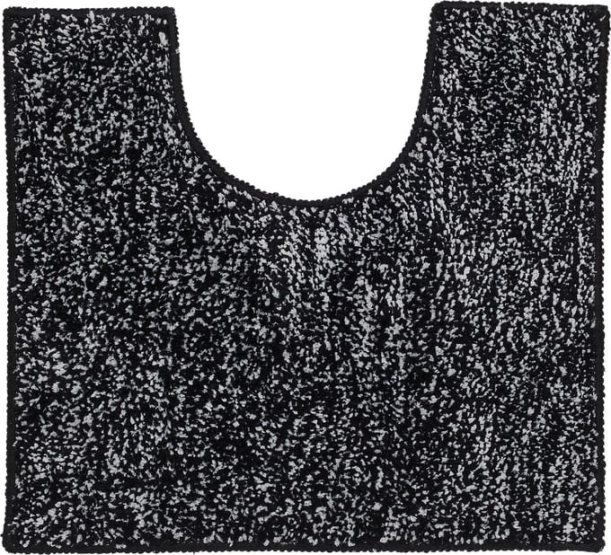 Sealskin Speckles Toiletmat 45x50 cm - 100% Gerecycled Polyester - Zwart
