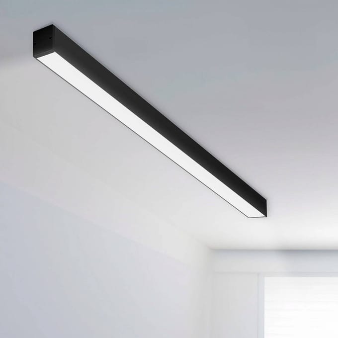 The Light Group SLC LED-lichtstrip CLICK, zwart, 56 cm, CCT, DALI, IP20