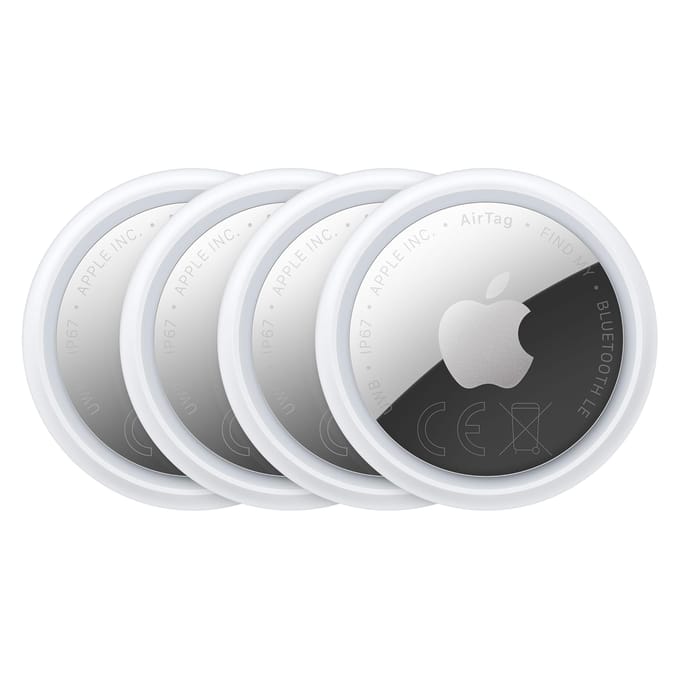 Apple AirTag (2. Generation) Wit-zilver 4 stuk(s)