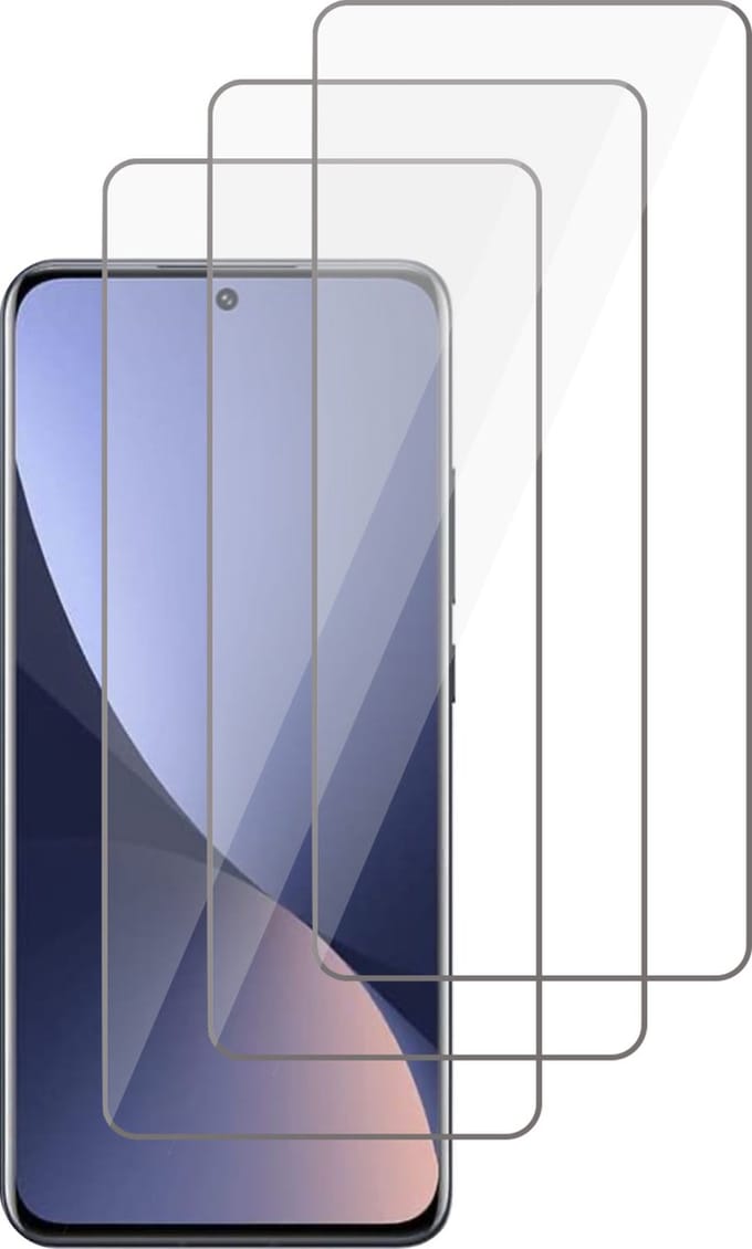 Screenprotector geschikt voor Xiaomi 12 Lite - Gehard Glas Beschermglas Tempered Glass Screen Protector - 3 Stuks