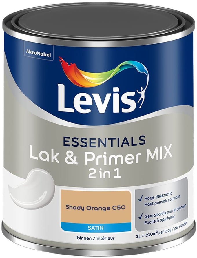 Levis - Essentials Lak & Primer Mix - Shady Orange C50 - Mengverf - 1 L