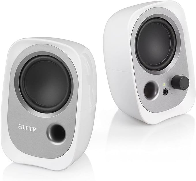 USB Bureau Speakers met Bass Reflex en Volumeregeling - Ideaal voor Computer en Laptops