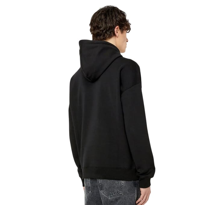 Diesel Hoodie Met Klein Logo, Zwart