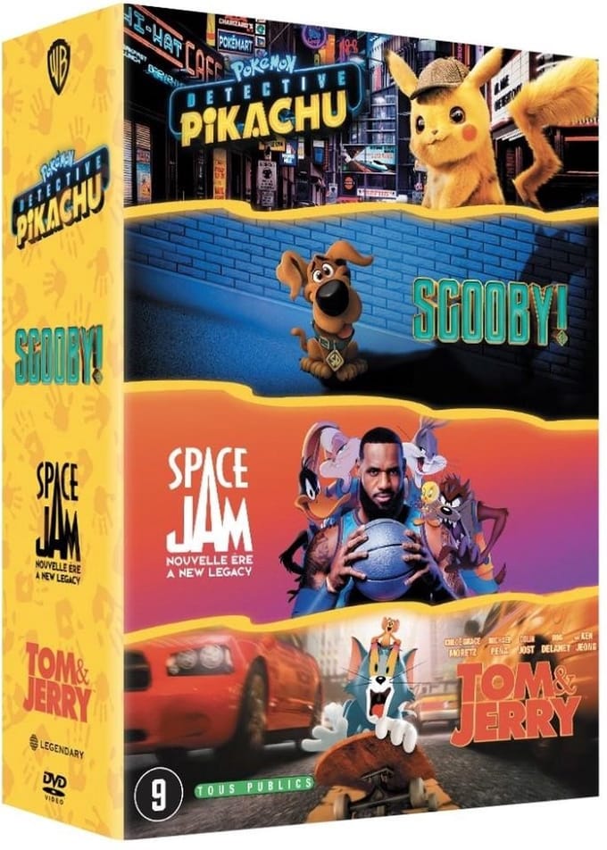 Space Jam - A New Legacy + Scoob! + Tom & Jerry + Detective Pikachu (DVD)