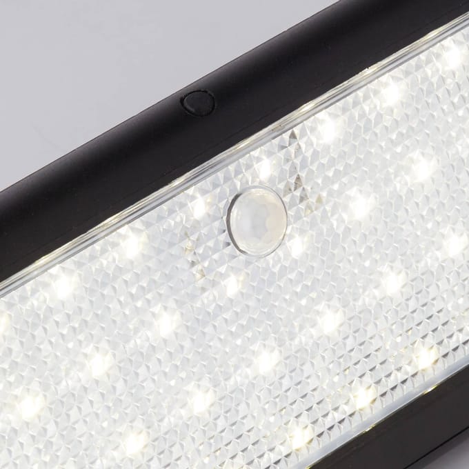 Searchlight LED-zonne-wandlamp 67422BK-PIR, bewegingsmelder