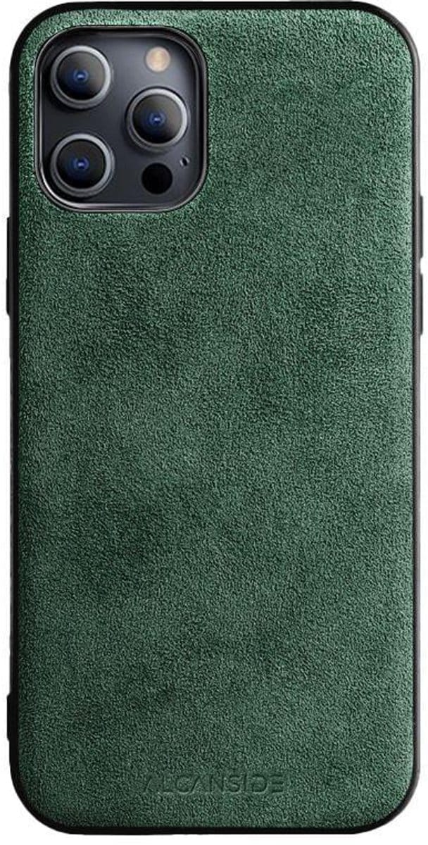 iPhone 12 Pro Max - Alcantara Back Cover - Midnight Green