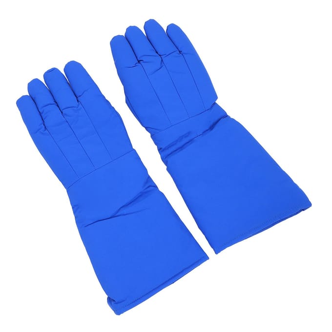 2 Stuks LN2 Handschoenen 48cm 4 Laags Constructie Lage Temperatuur Bestendig Antivries Vloeibare Stikstof blue