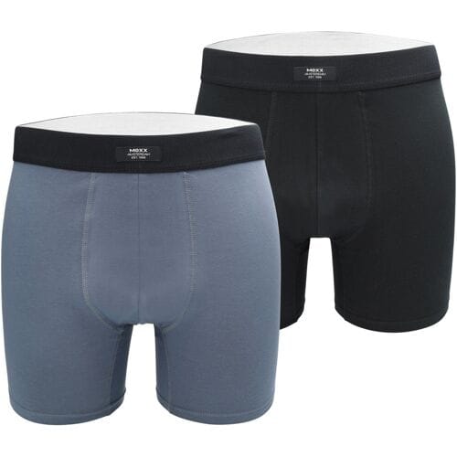 MEXX Set van 2 heren boxers (Marineblauw/blauw, M)