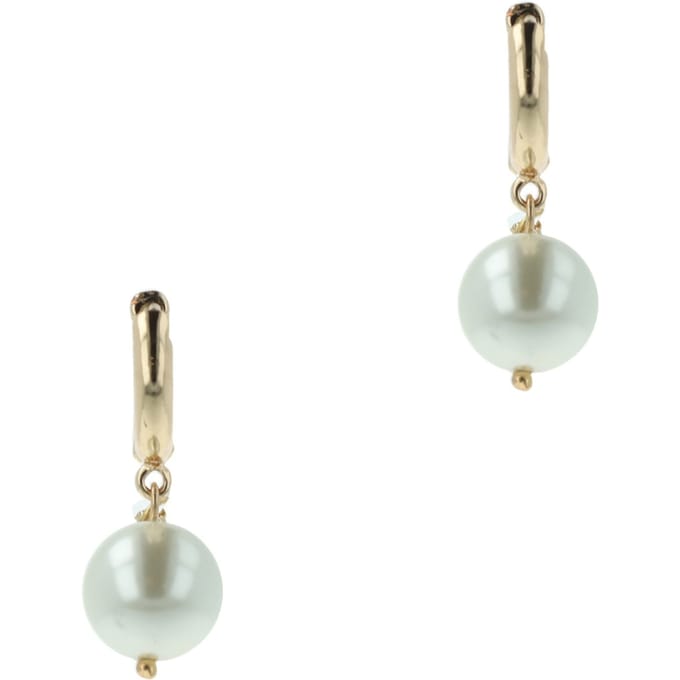 OTAZU Pearl Hoops Cream Taglia: OS | Orecchini Outlet | Donna | Bianco