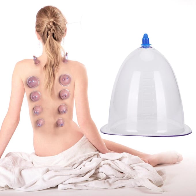 Appareil de massage corporel pour soins de santé avec ventouse simple extra large pour PC white