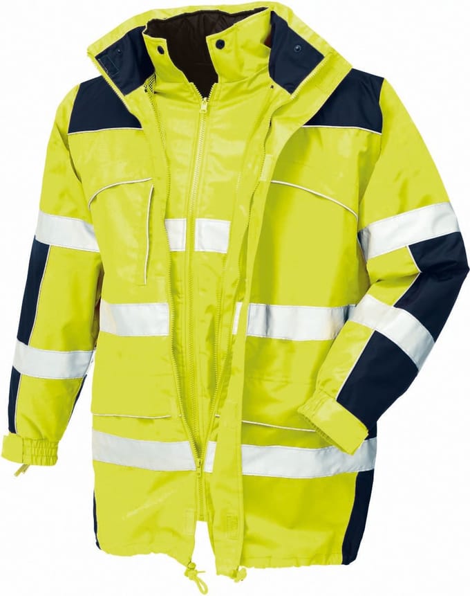 teXXor Waarschuwingsweddenschaprschutzparka Doelpuntonnaar Felgeel/Navy