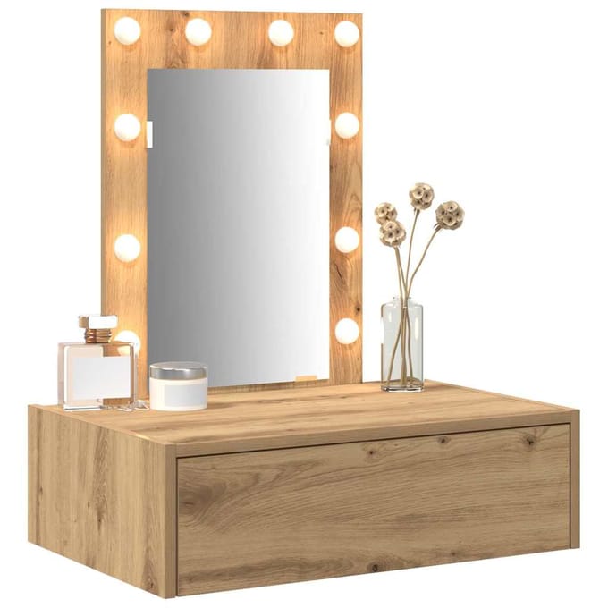 vidaXL - Kaptafel - Bruin - 60 - x - 40 - x - 70 - cm - Bewerkt - hout