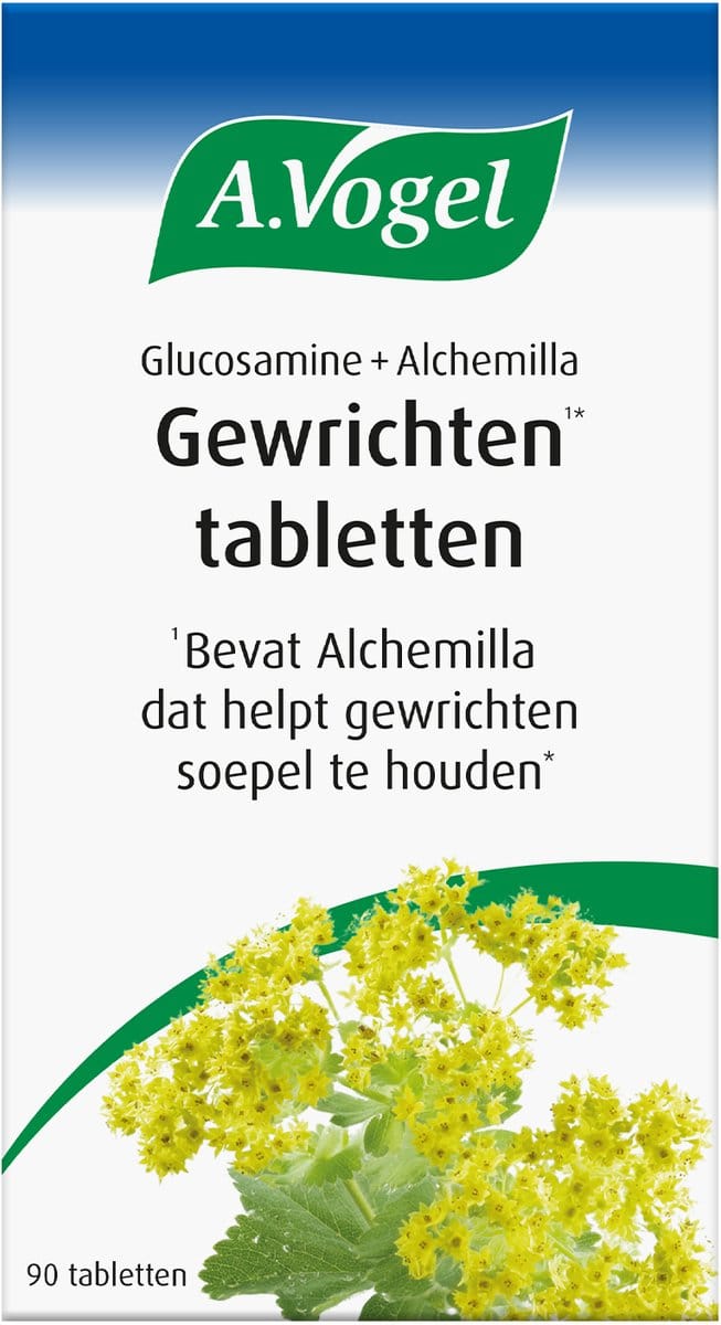 A.Vogel Glucosamine + Alchemilla tabletten - Bevat Alchemilla dat helpt gewrichten soepel te houden - 90 st