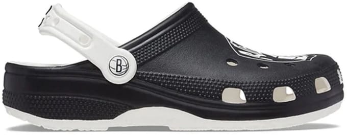 Crocs Classic Brooklyn Nets Clog White Black Maat 39/40 M7/W9