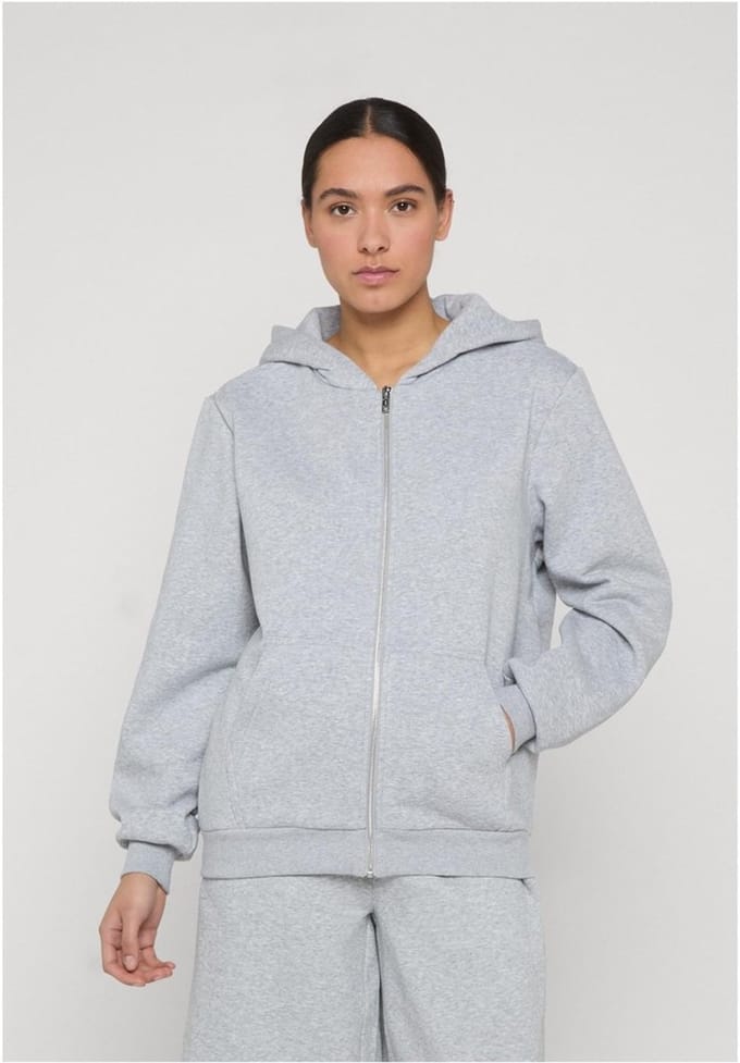 Urban Classics - Fluffy Vest met capuchon - XXL - Grijs