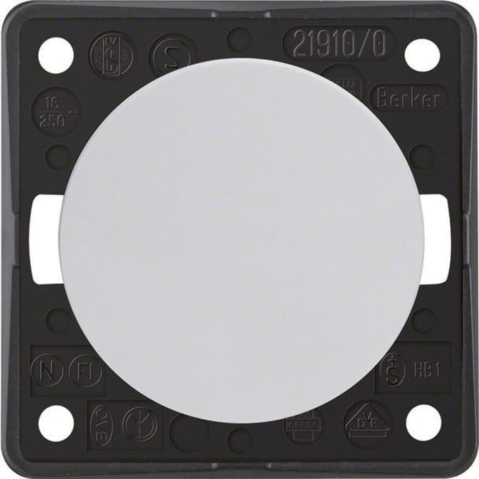 Hager Berker Integro Drukknop - 936712509 - E2FPG
