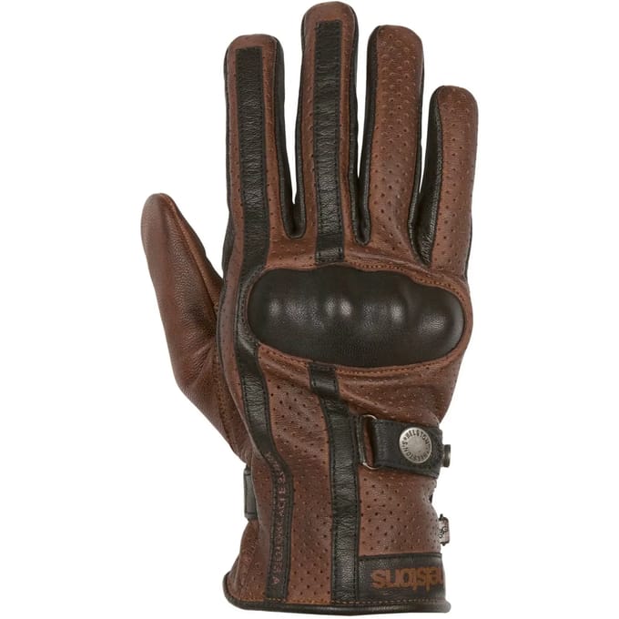 Zomer lederen motorhandschoenen Helstons eagle
