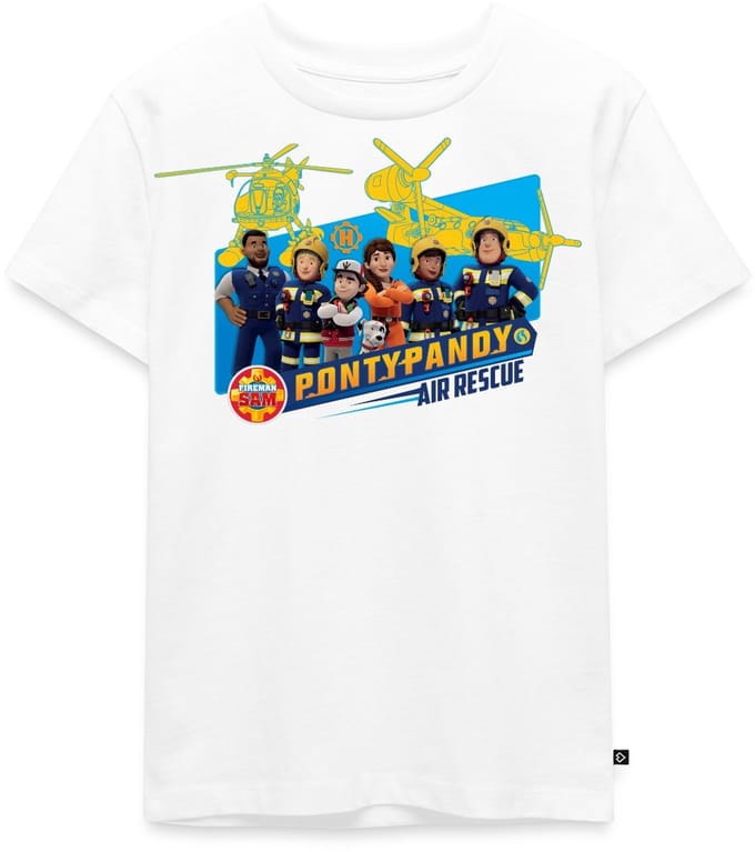 Brandweerman Sam™ Pontypandy Luchtredding Premium T Shirt Kinderen