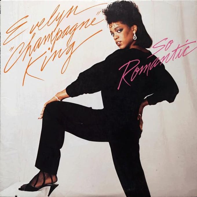 LP Plaat EVELYN CHAMPAGNE KING - So Romantic AFL15308 RCA VICTOR 1984 VS Soul/Funk Gebruikt white