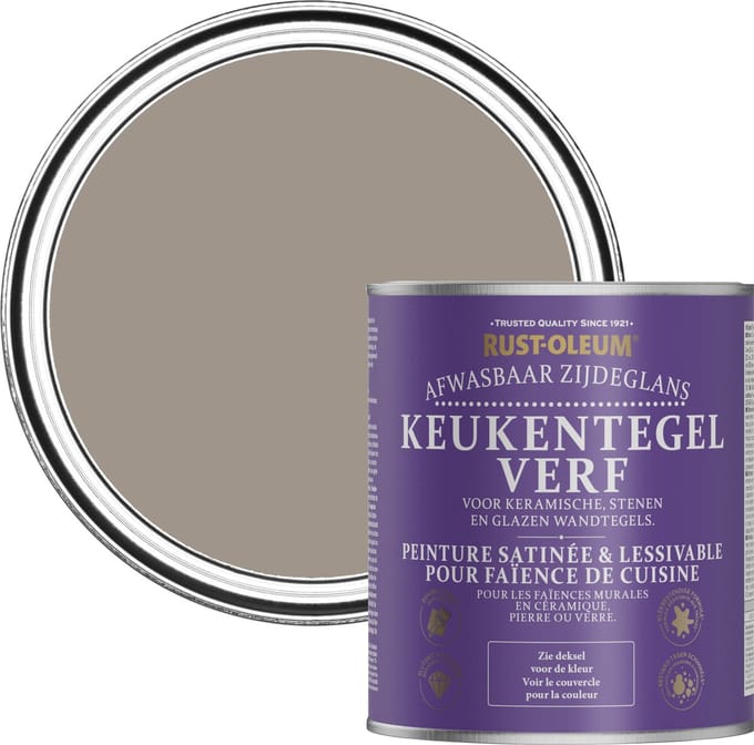 Rust-Oleum Bruin Keukentegelverf Zijdeglans - Truffel 750ml