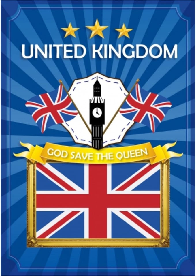 Poster United Kingdom / God save the Queen - 59 x 42 cm