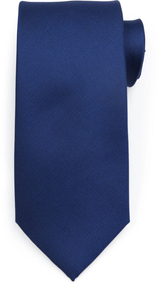 Suitable zijden stropdas Royal Blauw - Effen - Heren das