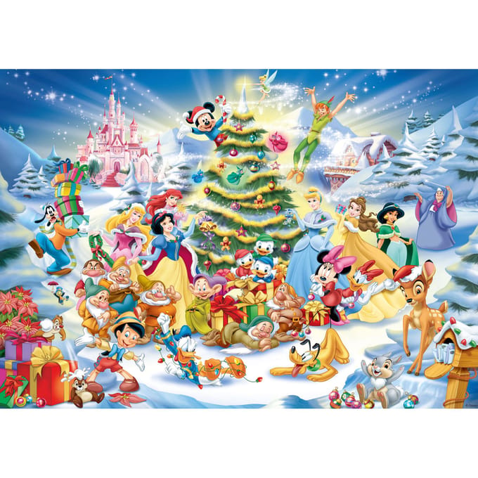 Ravensburger Puzzel 1000 st Kerstmis met Disney Volwassenen puzzels