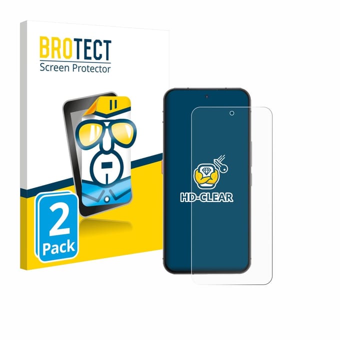 BROTECT - Screenprotector voor Oukitel WP210 5G - Folie Beschermfolie transparant 2 Stuks