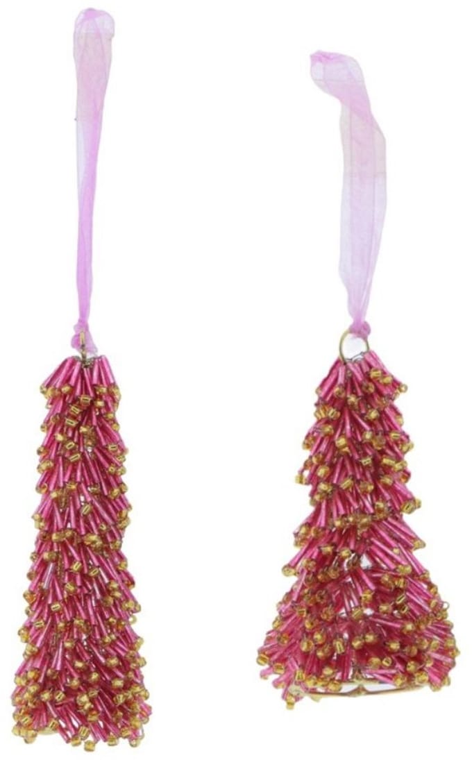 Home Society Kerst Hanger Roze 2 stuks