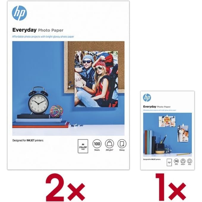 HP fotopapier Everyday, glanzend, A4, 100 vellen