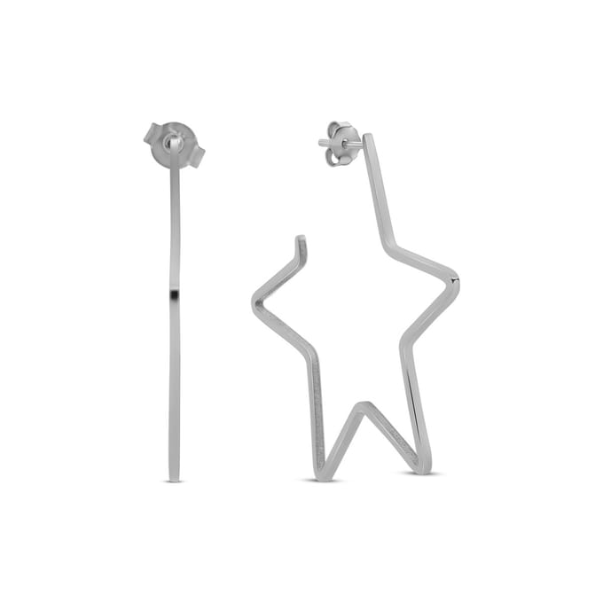 CO88 Collection - 8CE-70594 - ster oorbellen - zilverkleurig