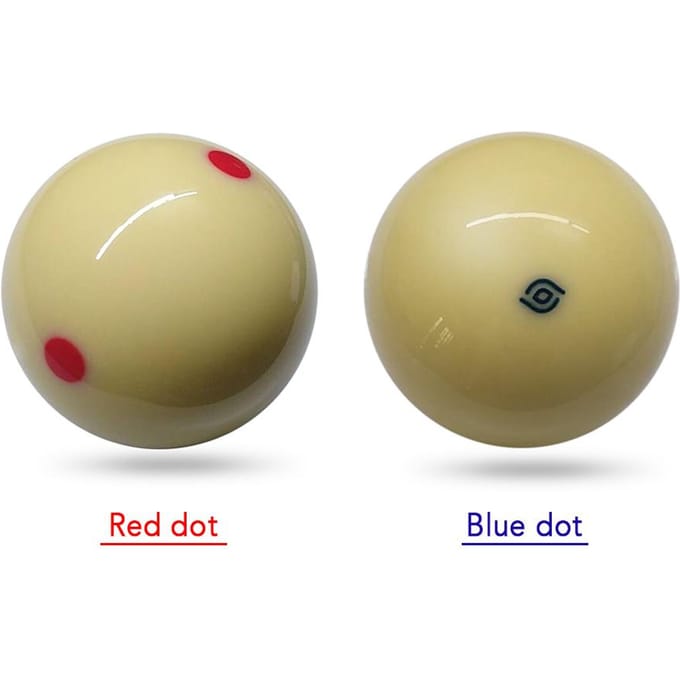 1 ST Wit Keubal 57.2MM Biljartbal Keubal rood