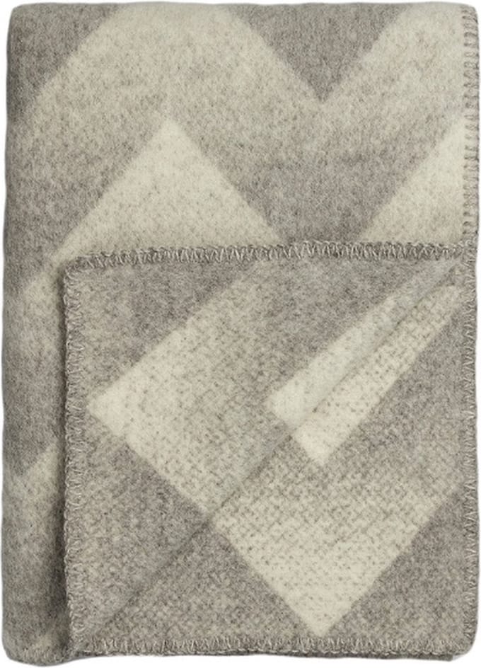 Røros Tweed Wollen Deken - Lynild - Grijs