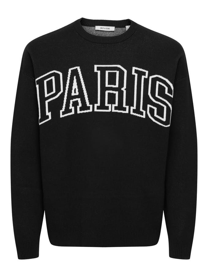 ONLY&SONS - ONSRUNYNEW LIFE RLX LS JAQUARD CREW KNIT - Heren - Gebreide truien