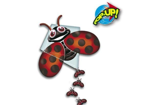 Rhombus Pop-Up Lady Bug 70x59cm 1 lijns vlieger Vliegers