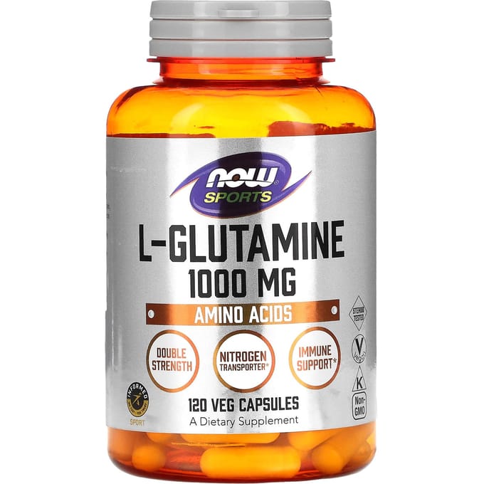 NOW Foods - L-Glutamine, Dubbele Dosering, 1000 mg (120 Capsules)