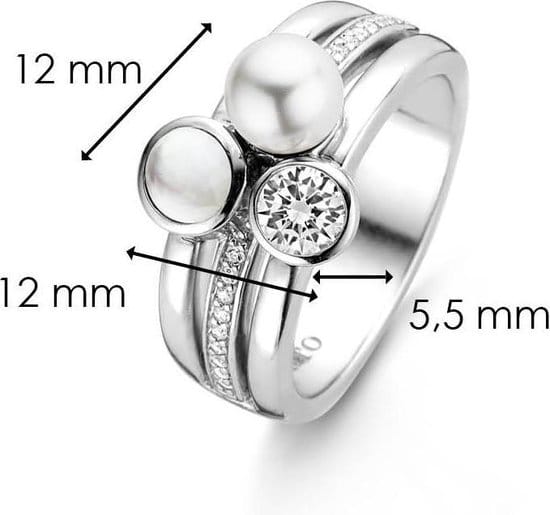 TI SENTO - Milano Ring 12137PW - Maat 16.00