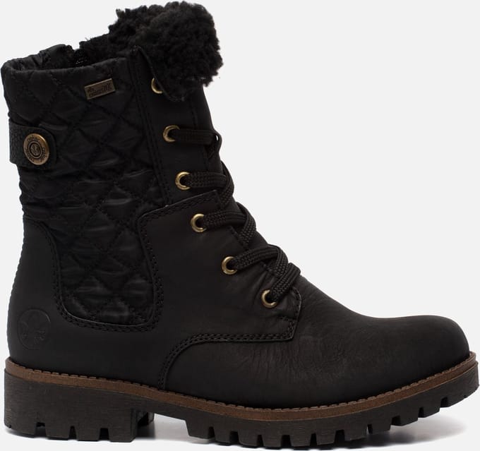 Rieker Veterboots zwart - Maat 38
