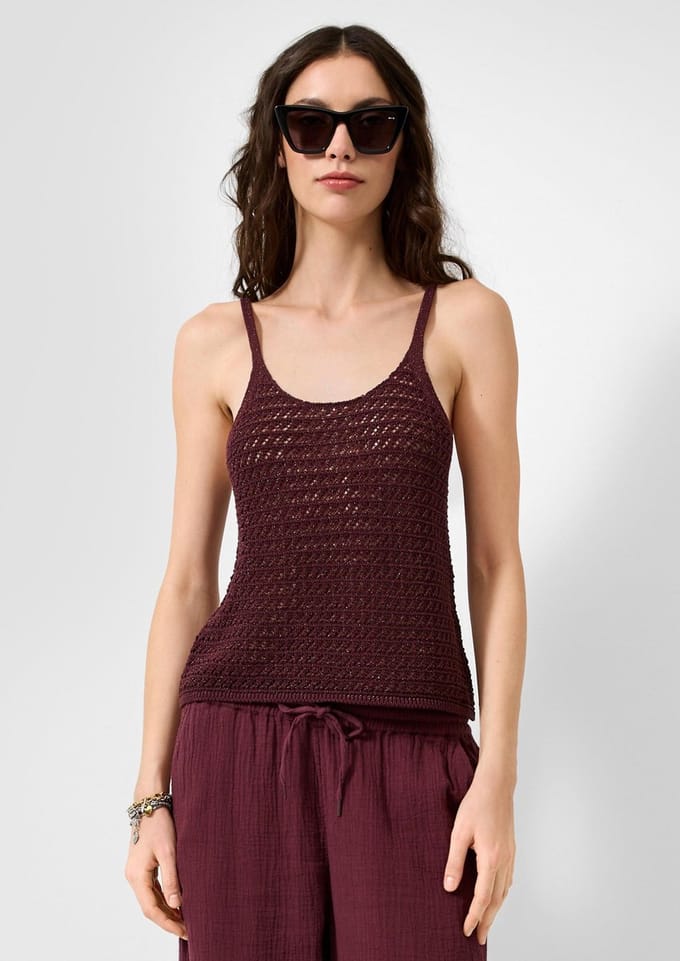 Dames Tanktop met Glitter Effect QS