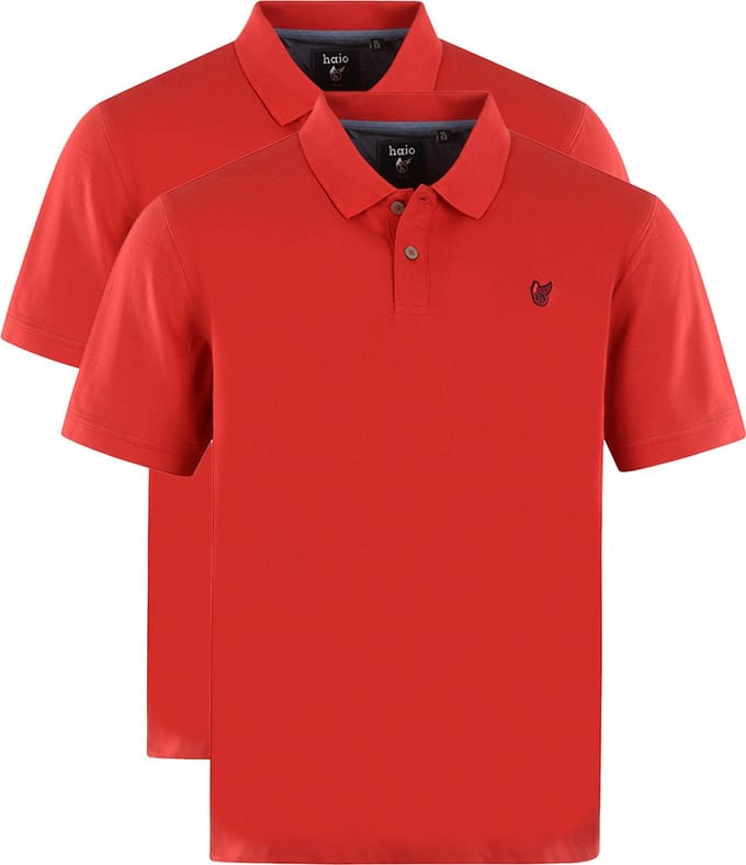 Hajo Heren poloshirt 2 pack Pique