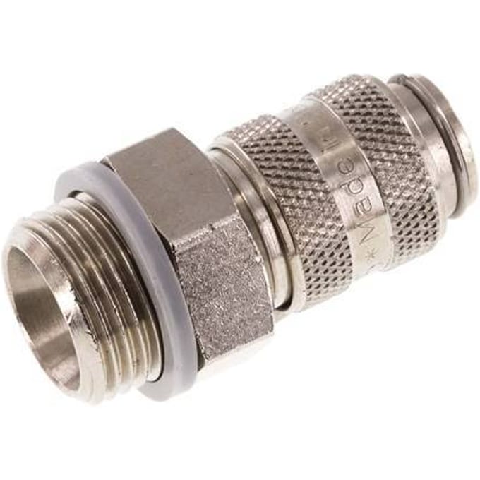 Vernikkeld Messing DN 5 Luchtkoppeling Snelkoppeling G 3/8 inch Buitendraad
