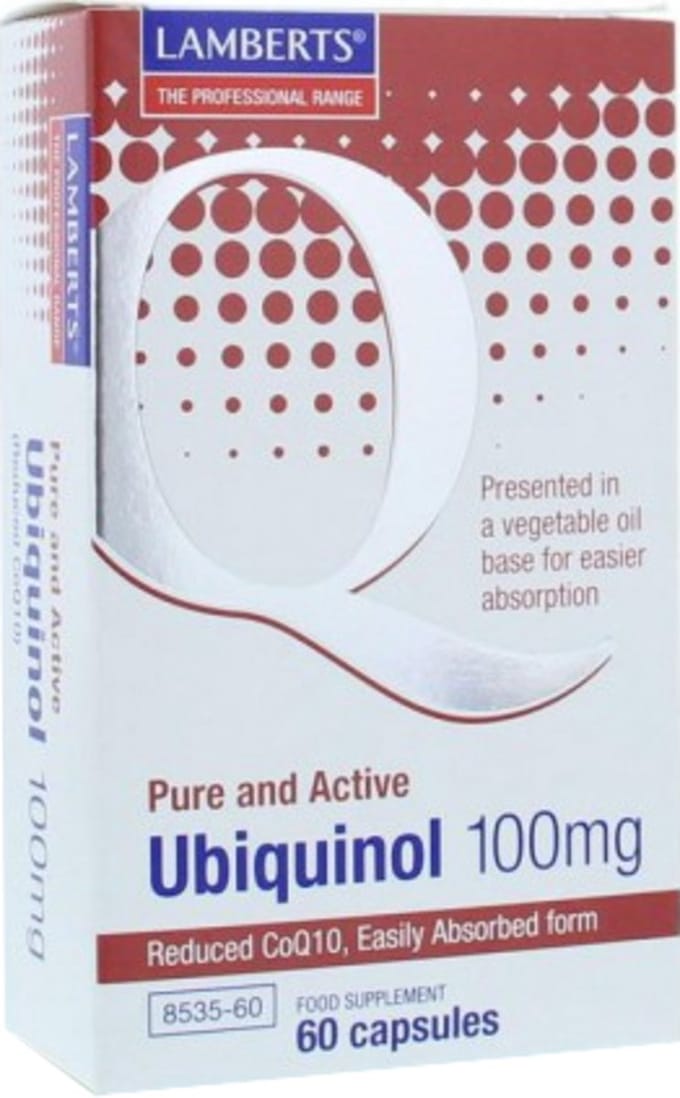 Lamberts Co enzym Q10 100mg (Ubiquinol) 60 Capsules