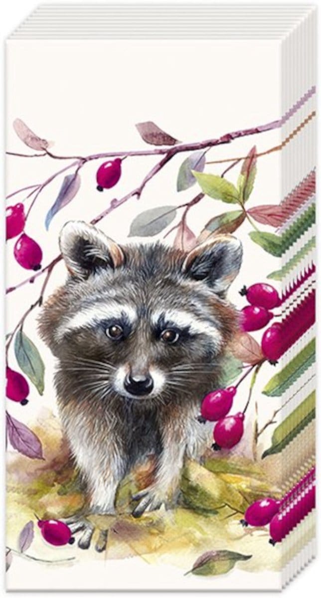 Zakdoeken Bandit cream - IHR - 21x21 cm