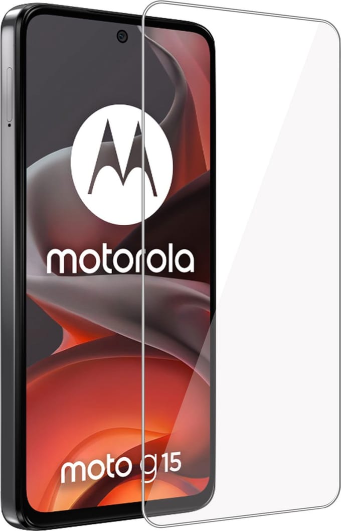 Geschikt voor Motorola Moto G15 / G05 / E15 - Screenprotector - Beschermglas - GuardCover