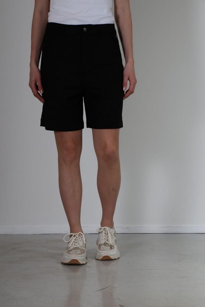 New Star dames short - Marlene - zwart - linnen/katoen - L6 - maat M