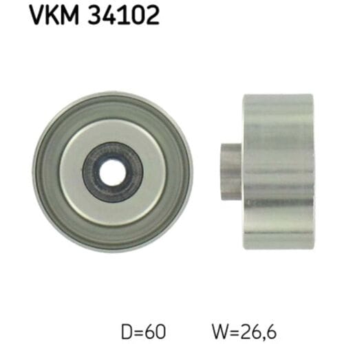 Geleide rol/omdraairol, Poly V-riem SKF VKM 34102