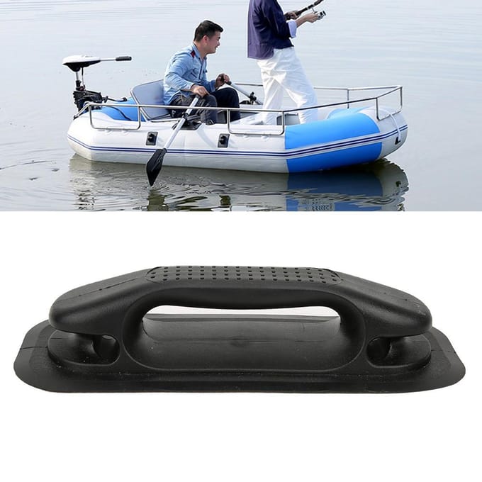 Poignée en PVC, accessoire de main courante avec trous pour bateau gonflable, canoë, kayak gray