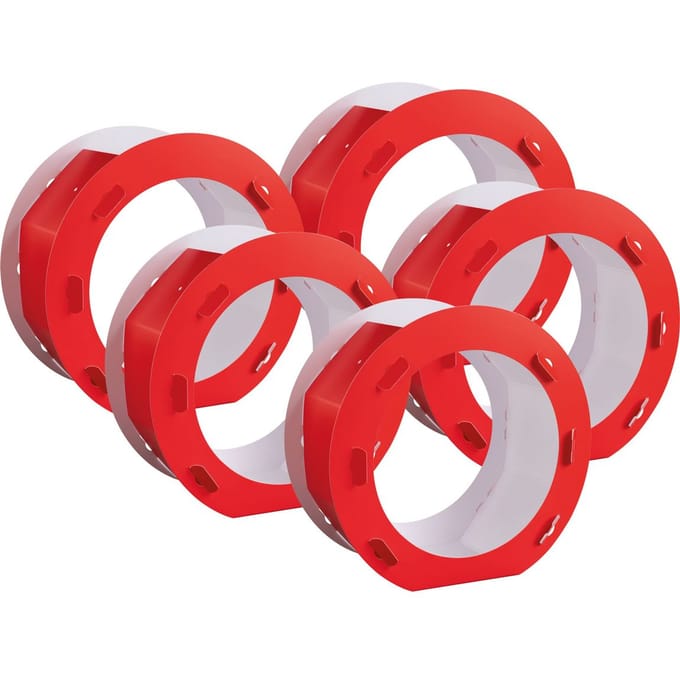 Rode ronde lantaarn decoratie, diameter 220 mm