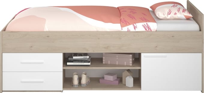 Parisot - Kajuitbed Finland - Wit Jackson Oak met lattenbodem
